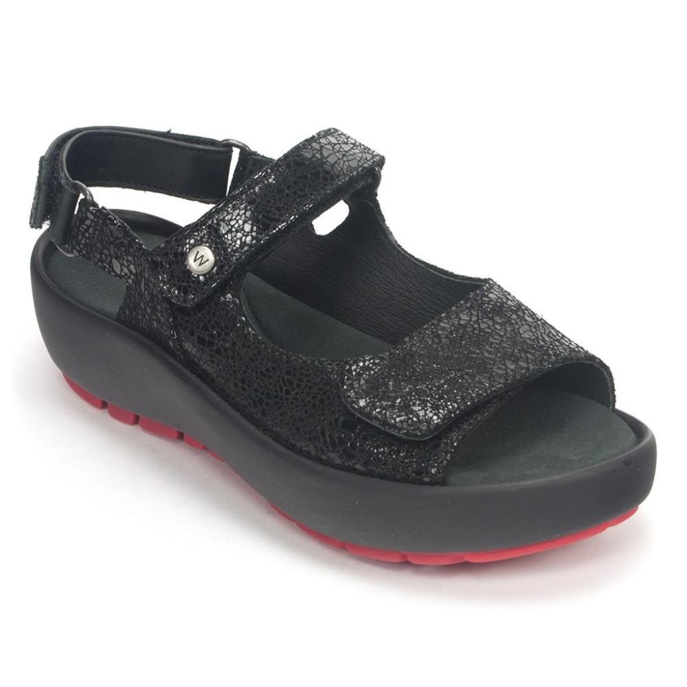 Wolky Black Leather Walking Comfort Sandals size 42 original price  $150